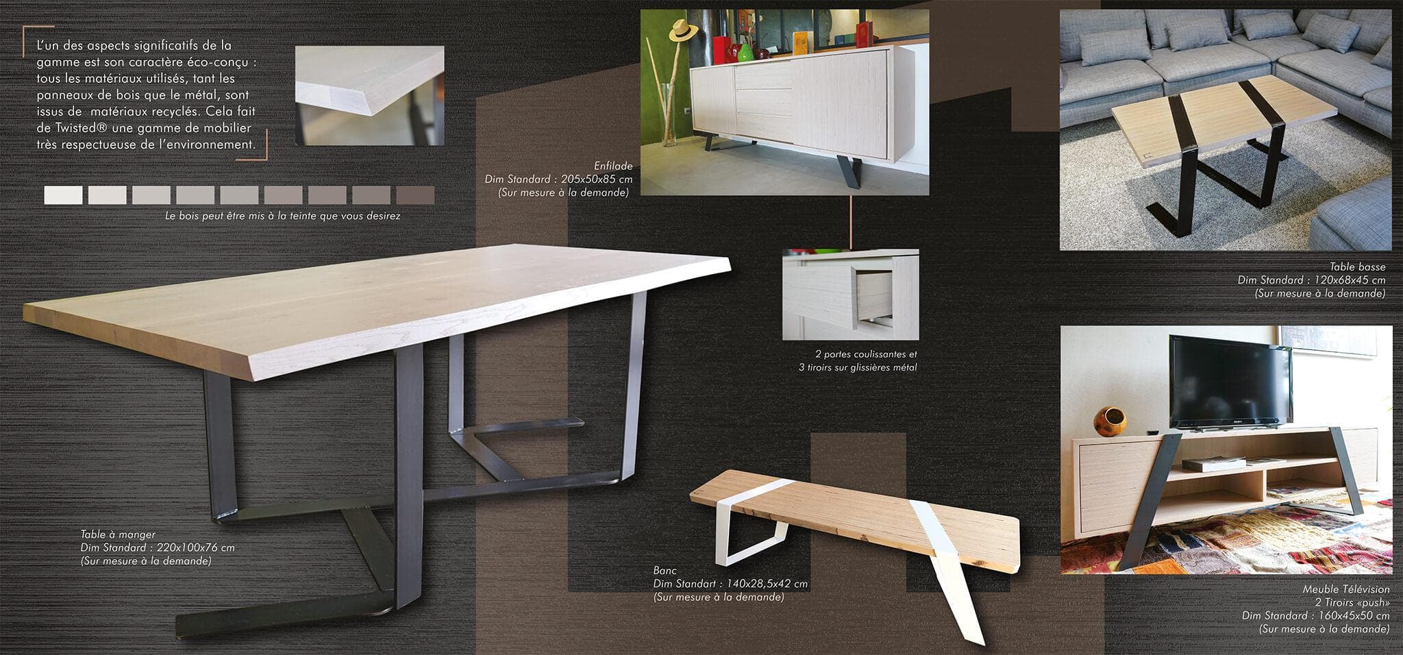 Verso de la plaquette Création Pierre B.